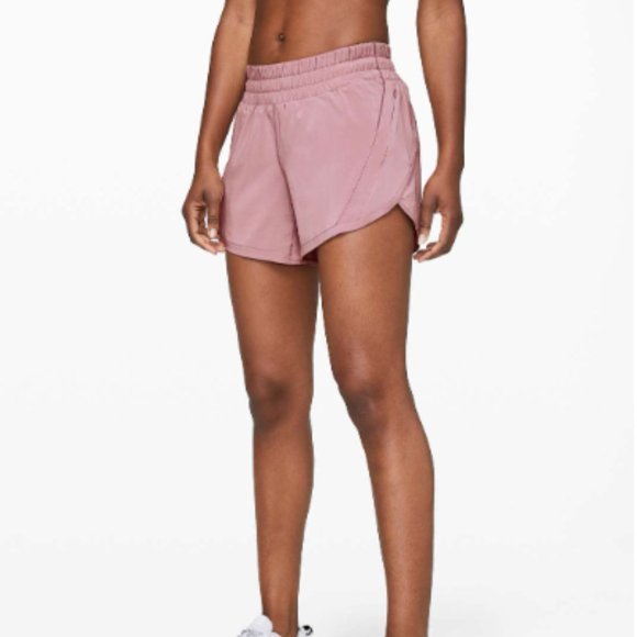 lululemon athletica Pants - lululemon Track That MR Short 5” Lined Mauve Size 8 NWT